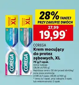 Lidl Krem mocujący do protez delikatnie miętowy Corega Super Mocny oferta
