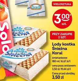 Żabka Lody kostka Śnieżna Koral oferta