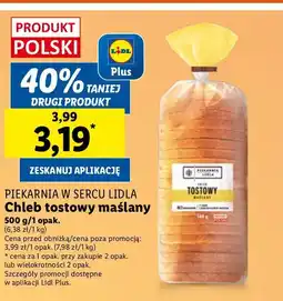 Lidl Chleb tostowy maślany oferta