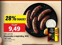Lidl Kaszanka z wątróbką Grill and fun oferta