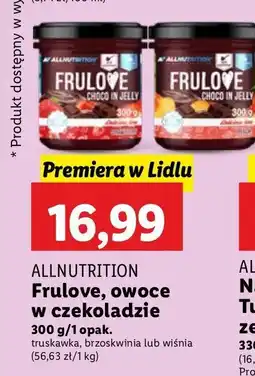 Lidl Krem czekoladowy z wiśniami Allnutrition frulove oferta