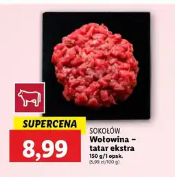 Lidl Tatar wołowy ekstra Sokołów oferta