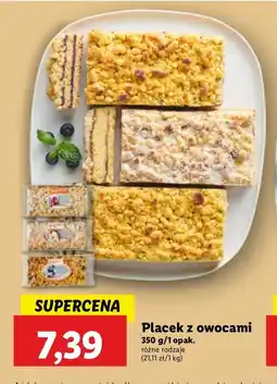 Lidl Placek z owocami oferta