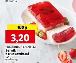 Lidl Sernik z truskawkami Chojecki oferta
