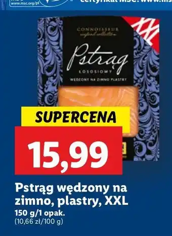 Lidl Pstrąg wędzony na zimno w plastrach Connoisseur oferta