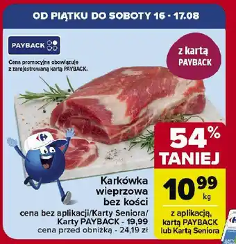 Carrefour Market Karkówka wieprzowa bez kości oferta