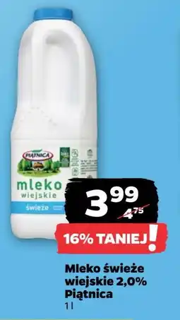 Netto Mleko wiejskie 2% Piątnica oferta