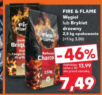 Kaufland Węgiel drzewny Fire & Flame oferta
