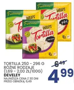 TORTILLA DEVELEY, 250 - 296 G
