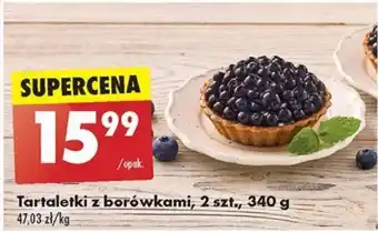 Biedronka Tartaletki z borówkami, 2 szt., 340 g oferta