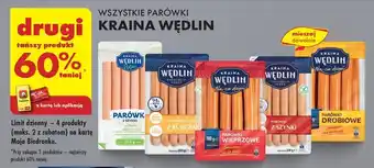 Biedronka WSZYSTKIE PARÓWKI KRAINA WĘDLIN oferta