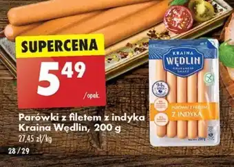 Biedronka Parówki z filetem z indyka Kraina Wędlin, 200 g oferta