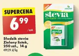 Biedronka Słodzik stevia Zielony listek, 250 szt., 14 g oferta