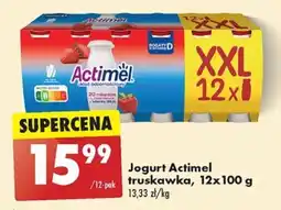 Biedronka Jogurt Actimel truskawka, 12 x 100 g oferta