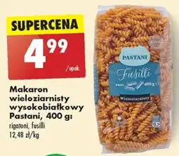Biedronka Makaron wieloziarnisty wysokobiałkowy Pastani, 400 g oferta