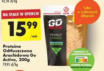 Biedronka Proteina Odtłuszczona Arachidowa Go Active, 200 g oferta