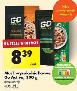 Biedronka Musli wysokobiałkowe Go Active, 200 g oferta