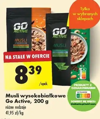 Biedronka Musli wysokobiałkowe Go Active, 200 g oferta