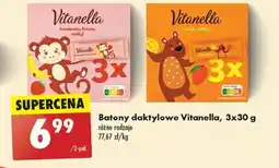 Biedronka Batony daktylowe Vitanella, 3 x 30 g oferta