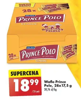 Biedronka Wafle Prince Polo, 28 x 17,5 g oferta