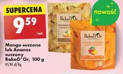Biedronka Mango suszone lub Ananas suszony Baka D'Or, 100 g oferta