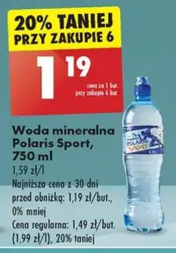 Biedronka Woda mineralna Polaris Sport, 750 ml oferta