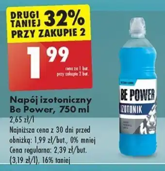 Biedronka Napój izotoniczny Be Power, 750 ml oferta