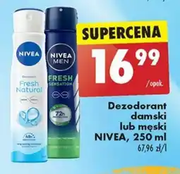 Biedronka Dezodorant damski lub męski NIVEA, 250 ml oferta