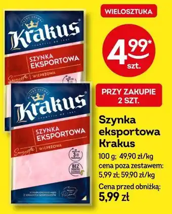 Żabka Szynka eksportowa Krakus oferta