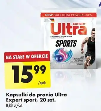 Biedronka Kapsułki do prania Ultra Expert sport, 20 szt. oferta