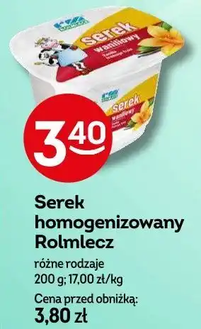 Żabka Serek homogenizowany Rolmlecz oferta