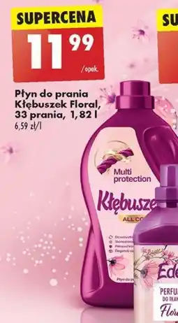 Biedronka Płyn do prania Kłębuszek Floral, 33 prania, 1,82 l oferta