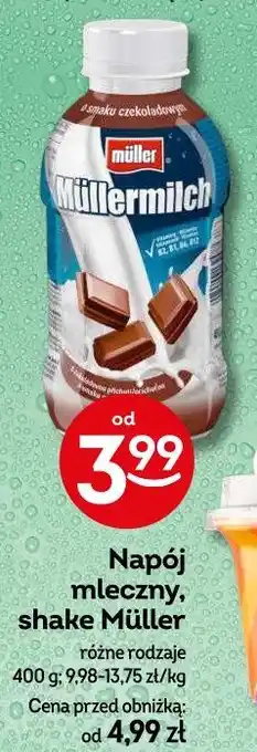 Żabka Napój mleczny, shake Muller oferta