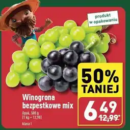 ALDI Winogrona bezpestkowe miks oferta
