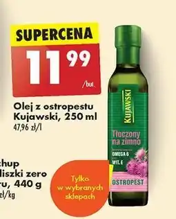 Biedronka Olej ostropest Kujawski Tłoczony Na Zimno oferta