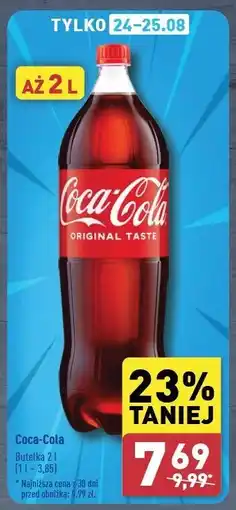 ALDI Napój Coca-Cola oferta