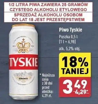 ALDI Piwo Tyskie Gronie oferta
