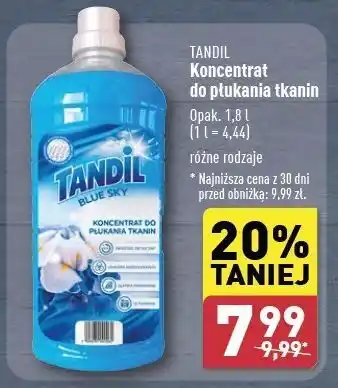 ALDI Koncentrat do płukania tkanin blue sky Tandil oferta