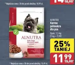ALDI Karma dla psa z wołowiną Alnutra oferta