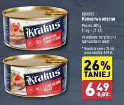 ALDI Konserwa luncheon meat Krakus Animex oferta