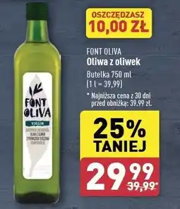 ALDI Oliwa z oliwek extra Font Oliva oferta