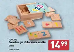 ALDI Gra drewniana edukacyjna w pudełku Playland oferta
