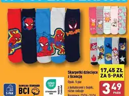 ALDI Skarpetki dziecięce psi patrol 23-34 oferta