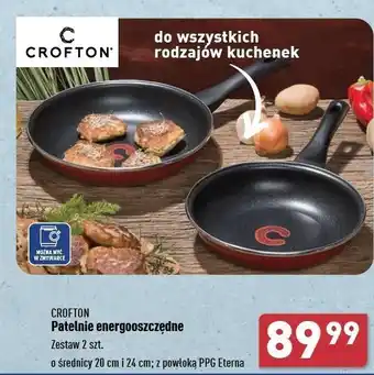 ALDI Patelnie z powłoką ceramiczną 20 cm i 24 Crofton oferta