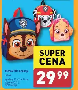 ALDI Plecak 3d psi patrol oferta