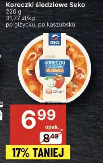 Delikatesy Centrum Koreczki śledziowe Seko oferta