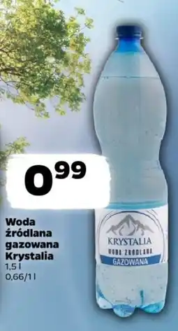 Netto Woda źródlana gazowana Krystalia, 1,5 l oferta