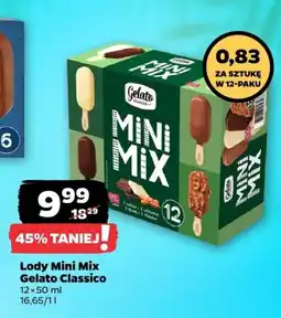 Netto Lody Mini Mix Gelato Classico, 12 × 50 ml oferta