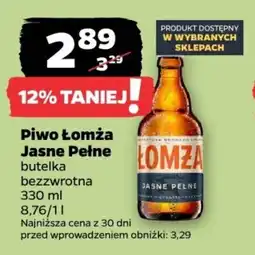 Netto Piwo Łomża Jasne Pełne, 330 ml oferta