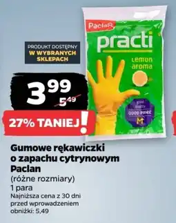 Netto Gumowe rękawiczki o zapachu cytrynowym Paclan oferta